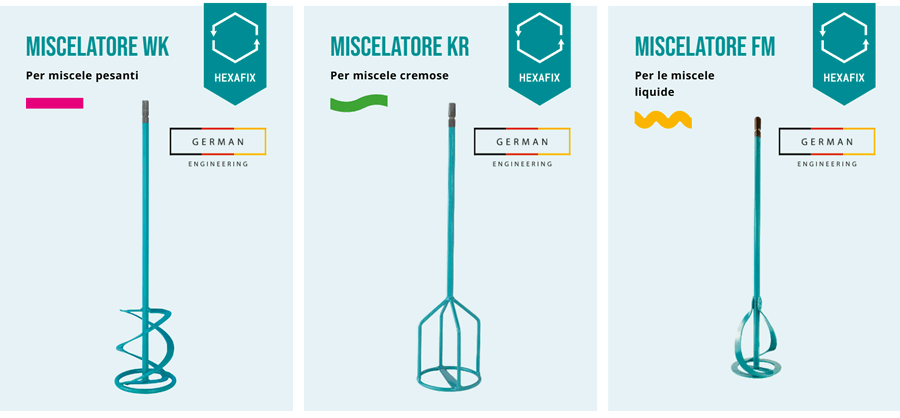 Gamma fruste per miscelazione Collomix