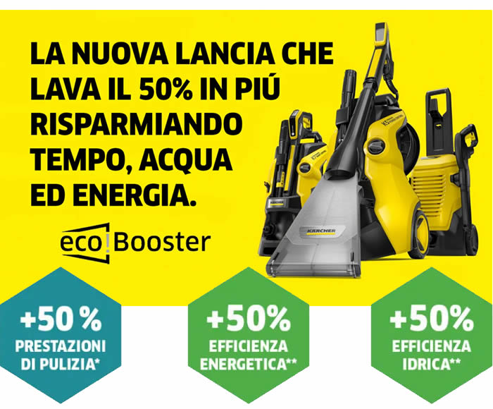 Vantaggi lancia ecoBooster Karcher