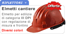 Elmetto rosso edilizia