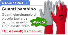 Guanti per bambino taglie piccole