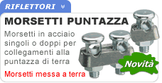 Morsetto terminale dispersore terra puntazza