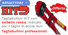 Tagliabulloni HIT coltello rosso